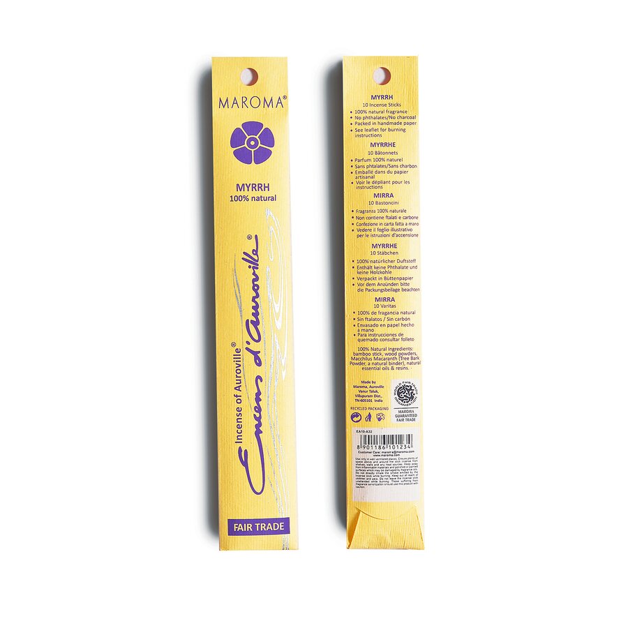 Maroma røkelse frankincense & myrrh 10 pinner