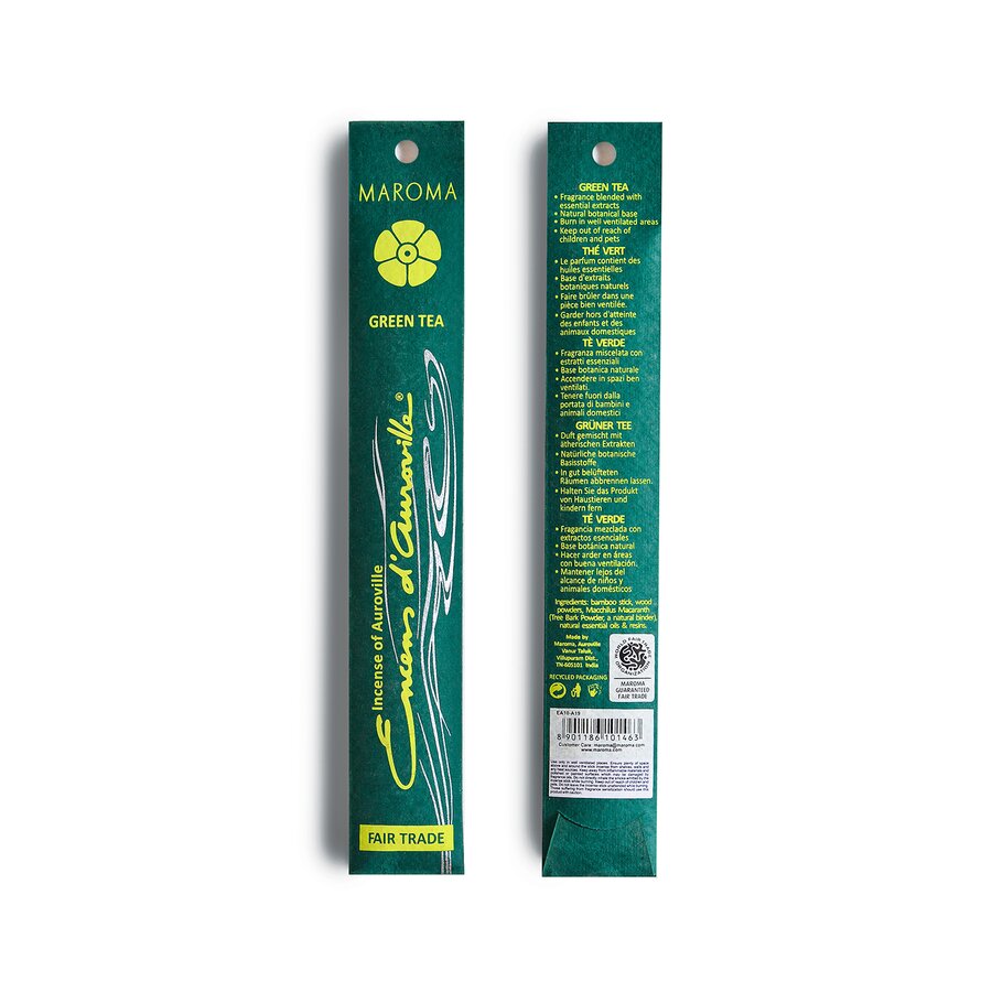 Maroma røkelse green tea 10 pinner