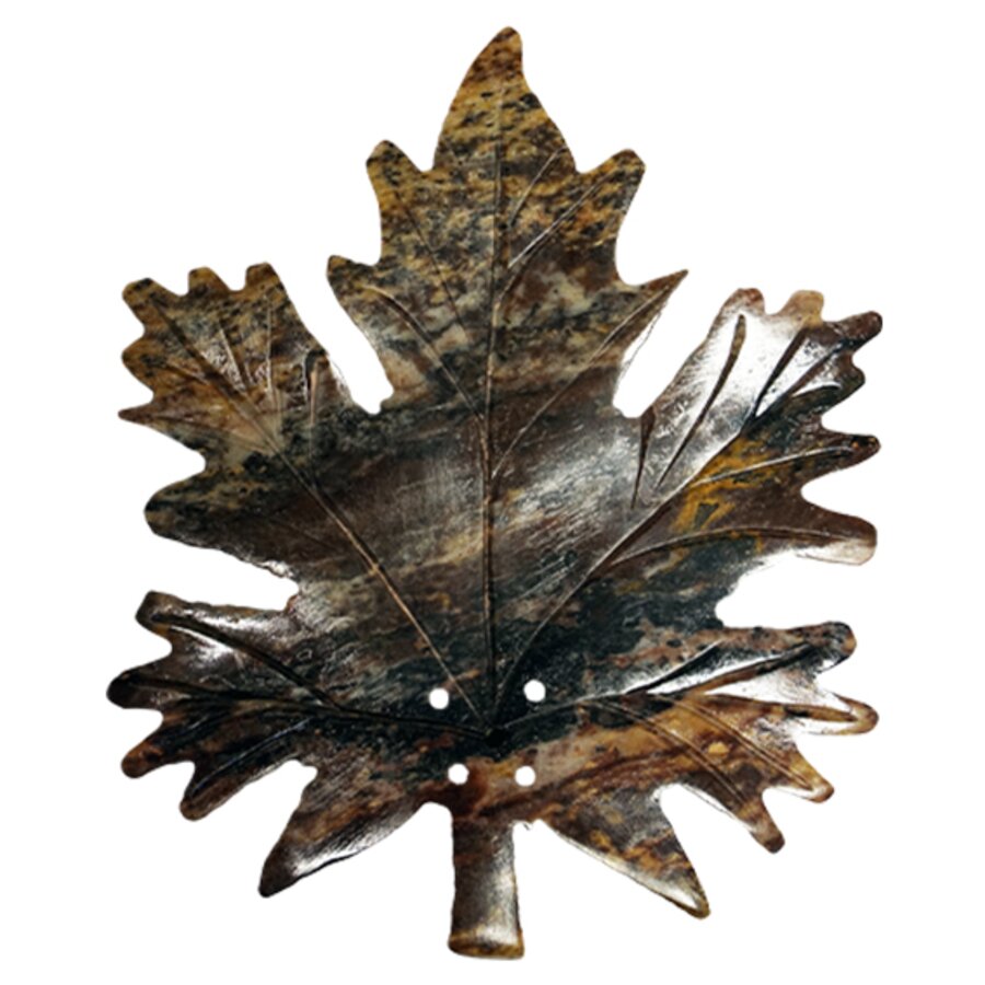 Maroma røkelsesholder i stein blad