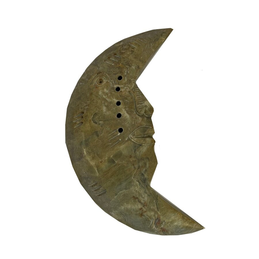 Maroma røkelsesholder i stein måne