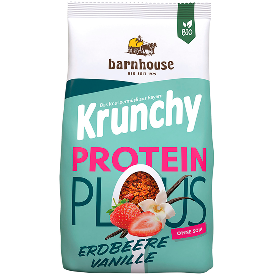 Barnhause Musli Plus Protein Jordbær 525 g