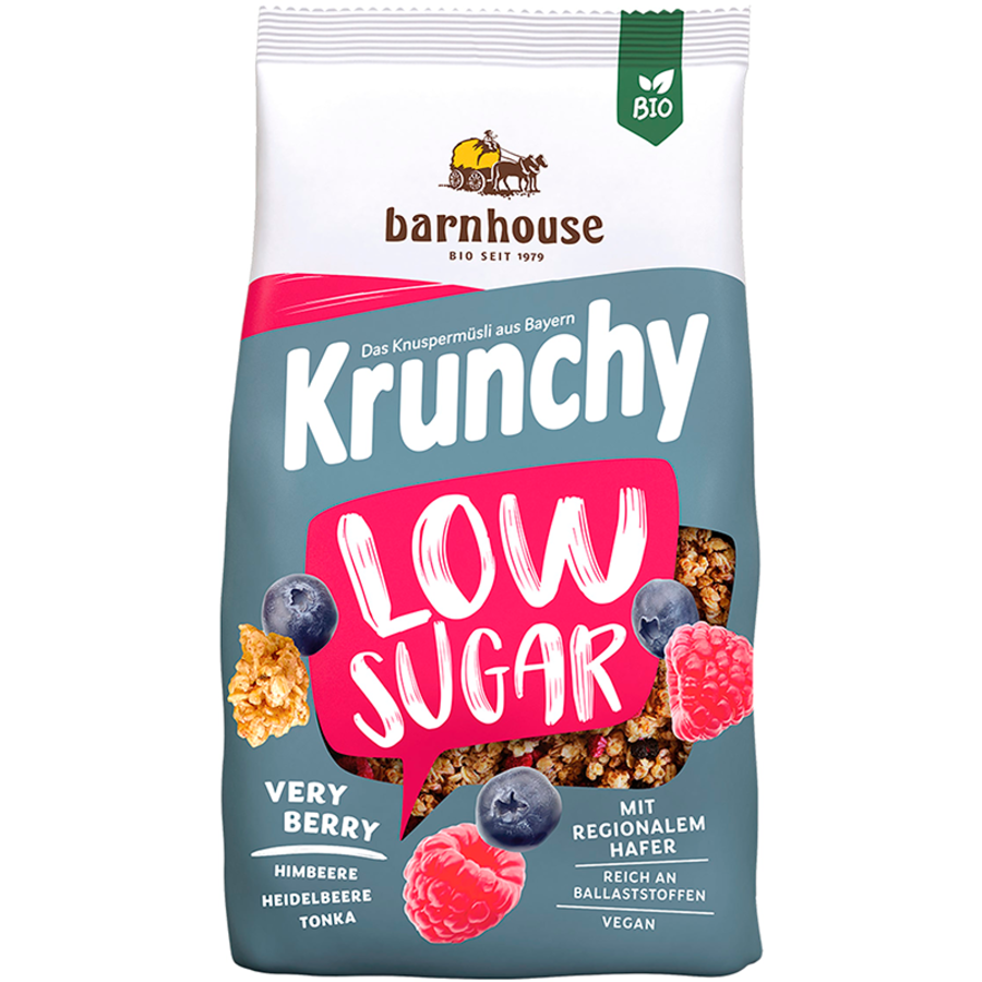 Barnhouse Müsli med bær lavt sukkerinnhold 375 g