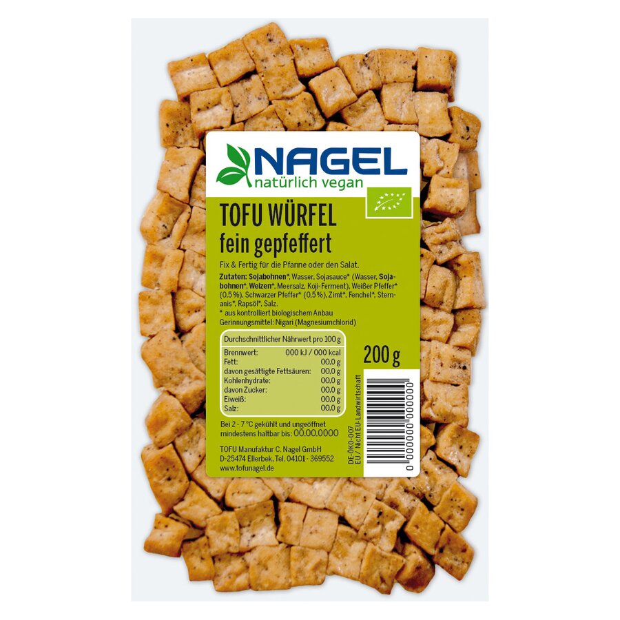 Nagel tofu terninger pepper 200 g