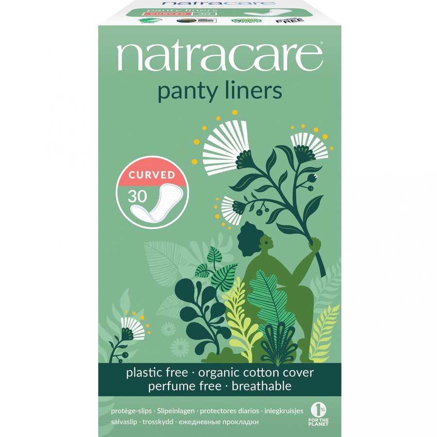 Natracare truseinnlegg curved 30 stk