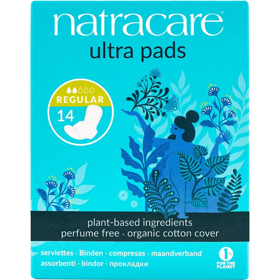 Natracare ultra bind regular med vinger 14 stk