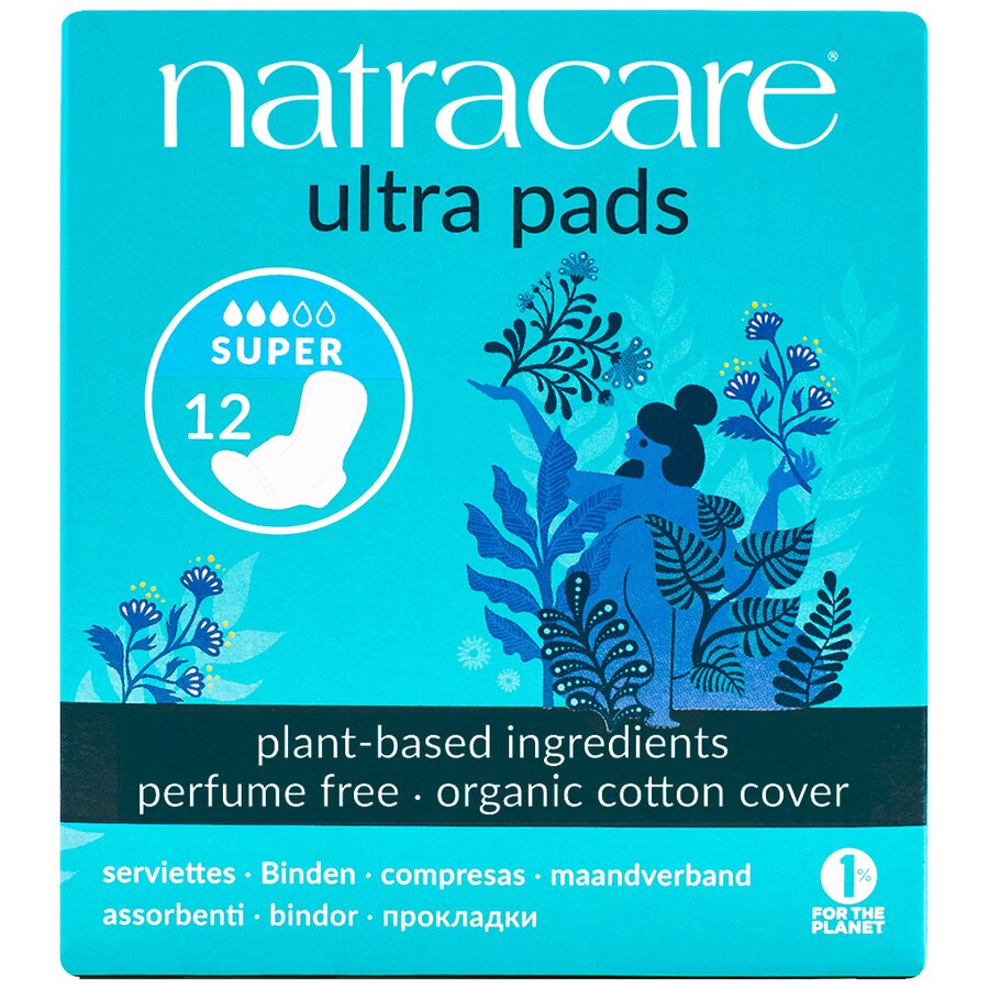 Natracare ultra bind super med vinger 12 stk