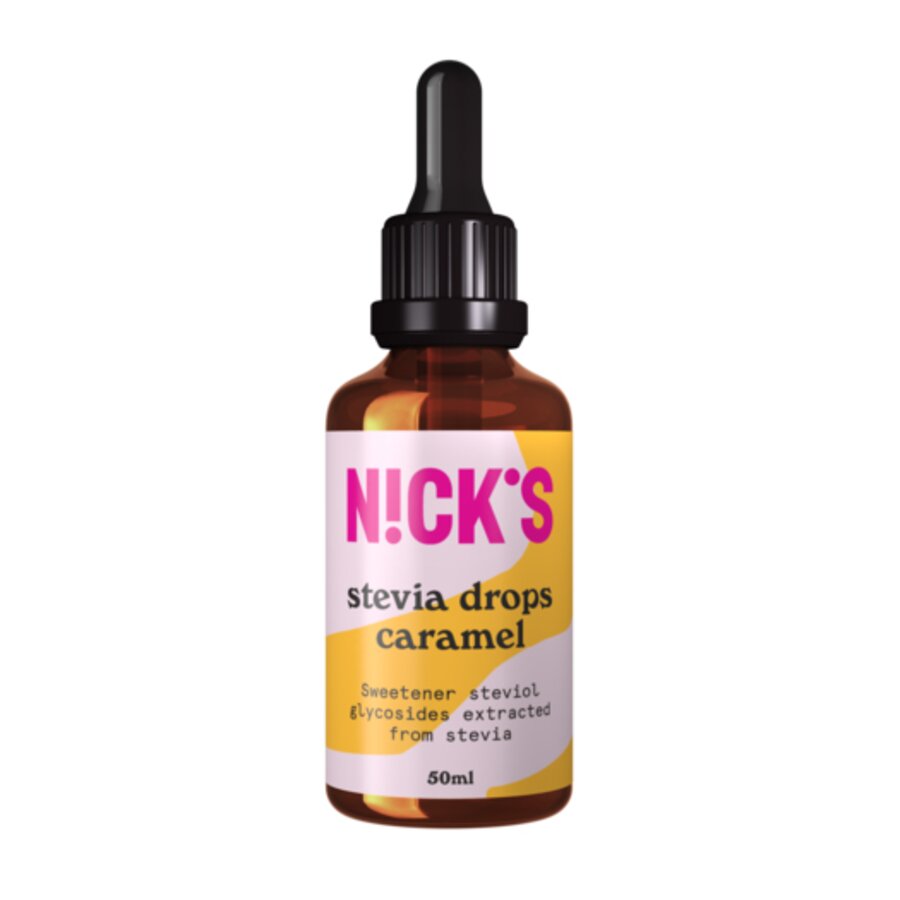 Nicks stevia dråper karamell 50ml