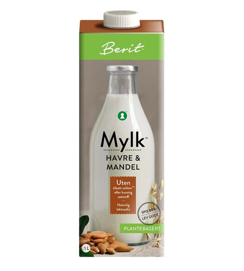 Berit havre og mandelmylk 1L