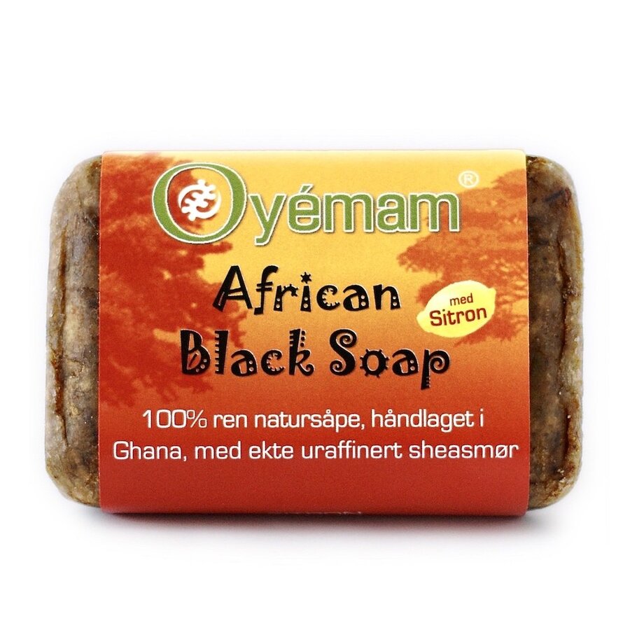 Oyemam african black soap med sheasmør & sitron