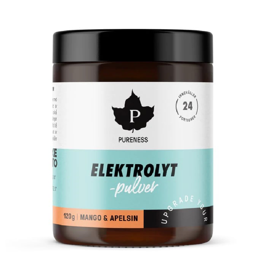 Pureness Elektrolyttpulver Mango og Appelsin 120 gr