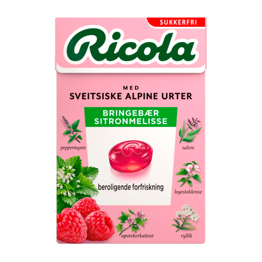 Ricola Bringebær og Sitronmelisse 50 g