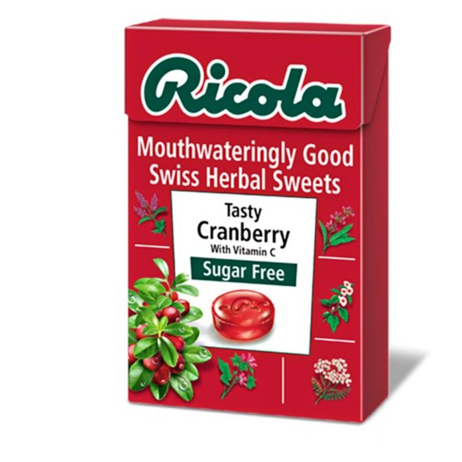 Ricola cranberry sugar free 45 g