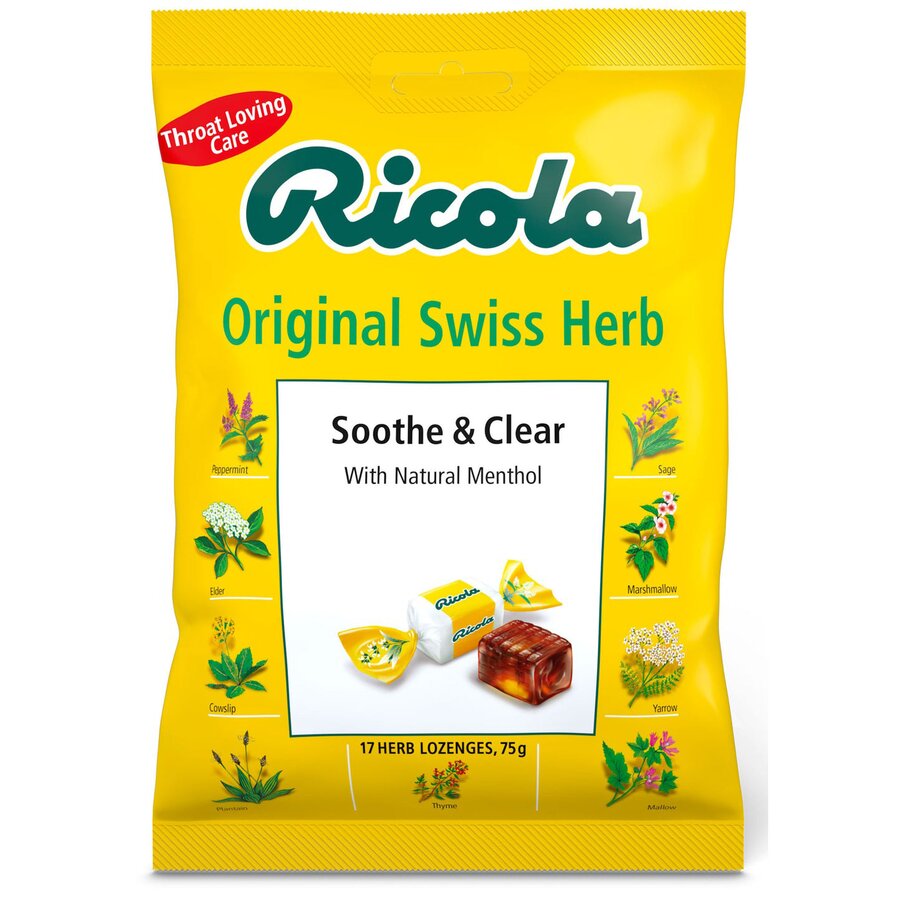 Ricola original sveitsiske urtedrops 75 g