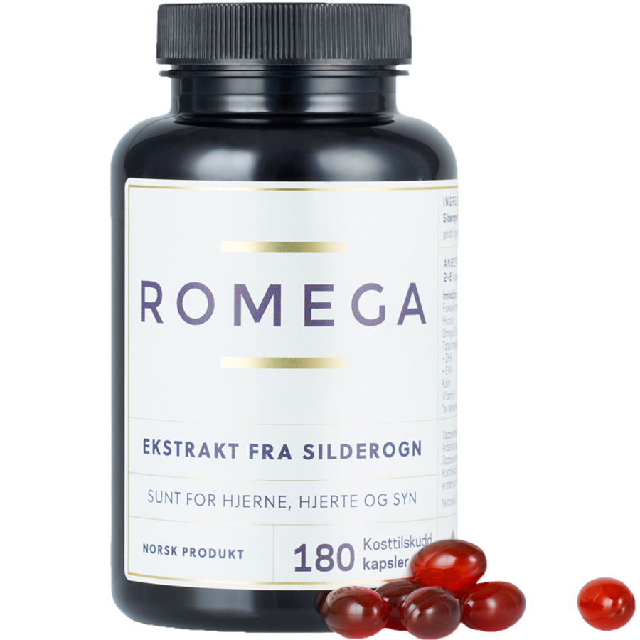 Romega silderognekstrakt 180 kapsler