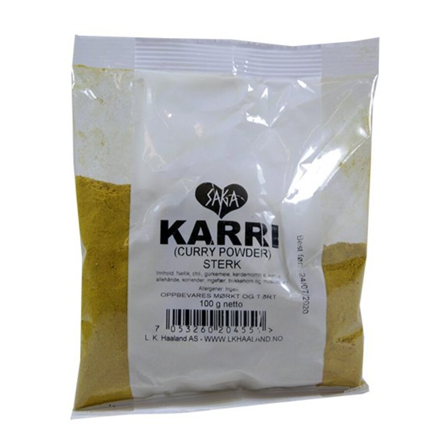 Saga ekstra sterk karripulver pose 60 g