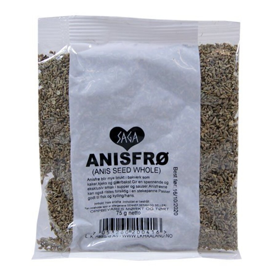 Saga hel anisfrø pose 15 g