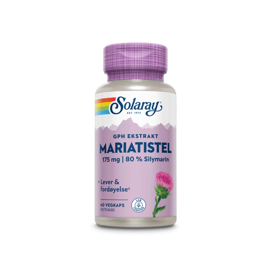 Solaray GPH mariatistel ekstrakt 60 kapsler