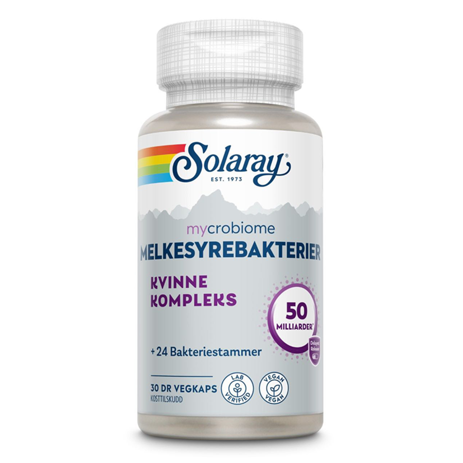 Solaray mycrobiome kvinne 30 kapsler