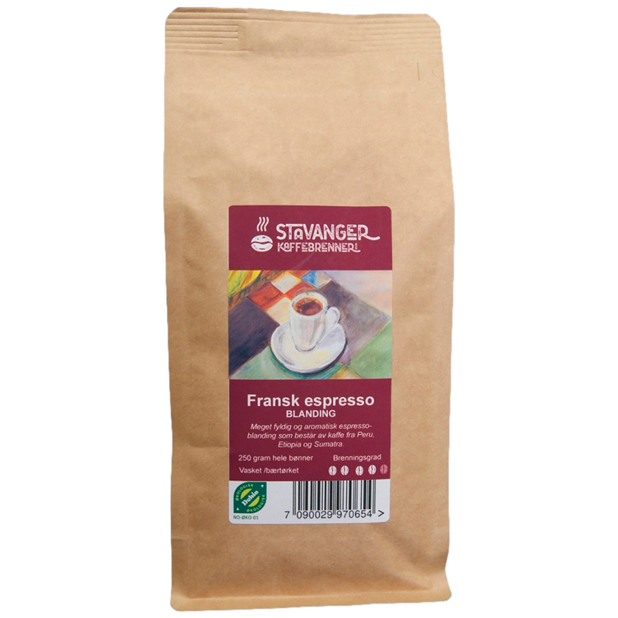Stavanger Kaffebrenneri espresso fransk brent 250 g
