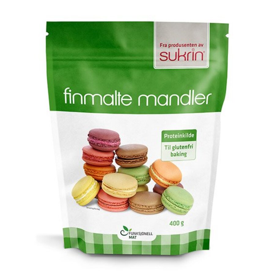 Sukrin finmalte mandler 400 g