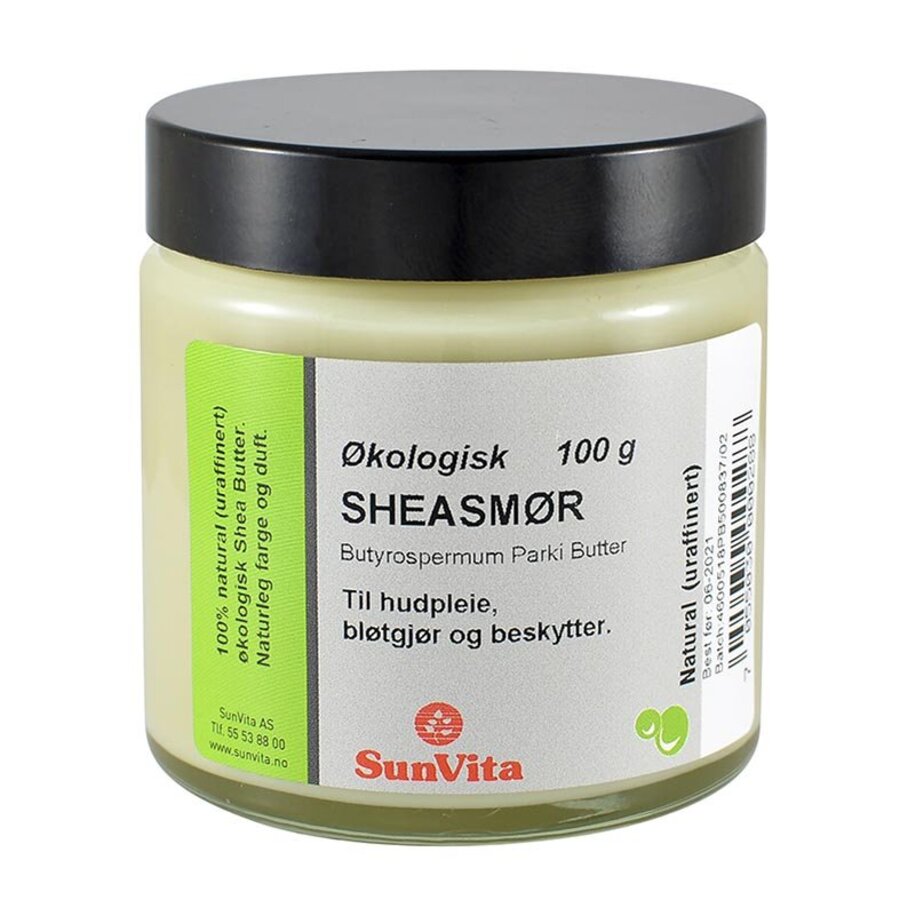 Sunvita økologisk sheasmør 100 gr