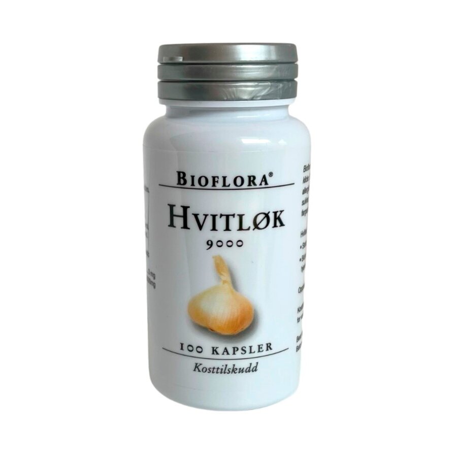 Bioflora hvitløk 9000 100 kapsler