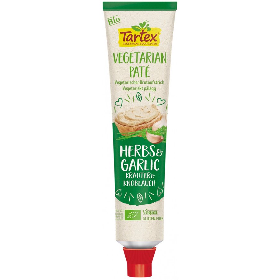 Tartex vegetarisk postei med urter & hvitløk 200 g