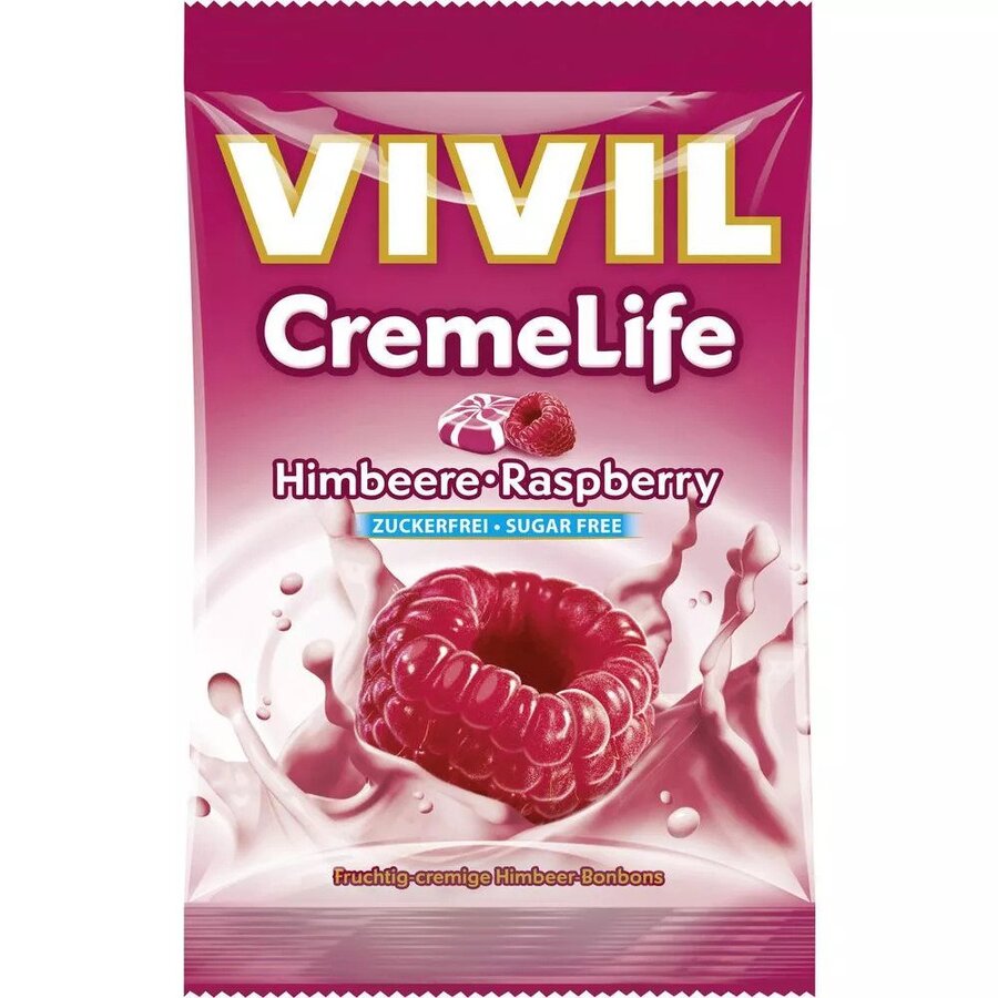Vivil kremete bringebærdrops 110g