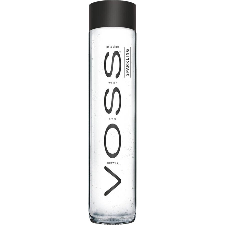 VOSS kullsyrevann glassflaske 375 ml