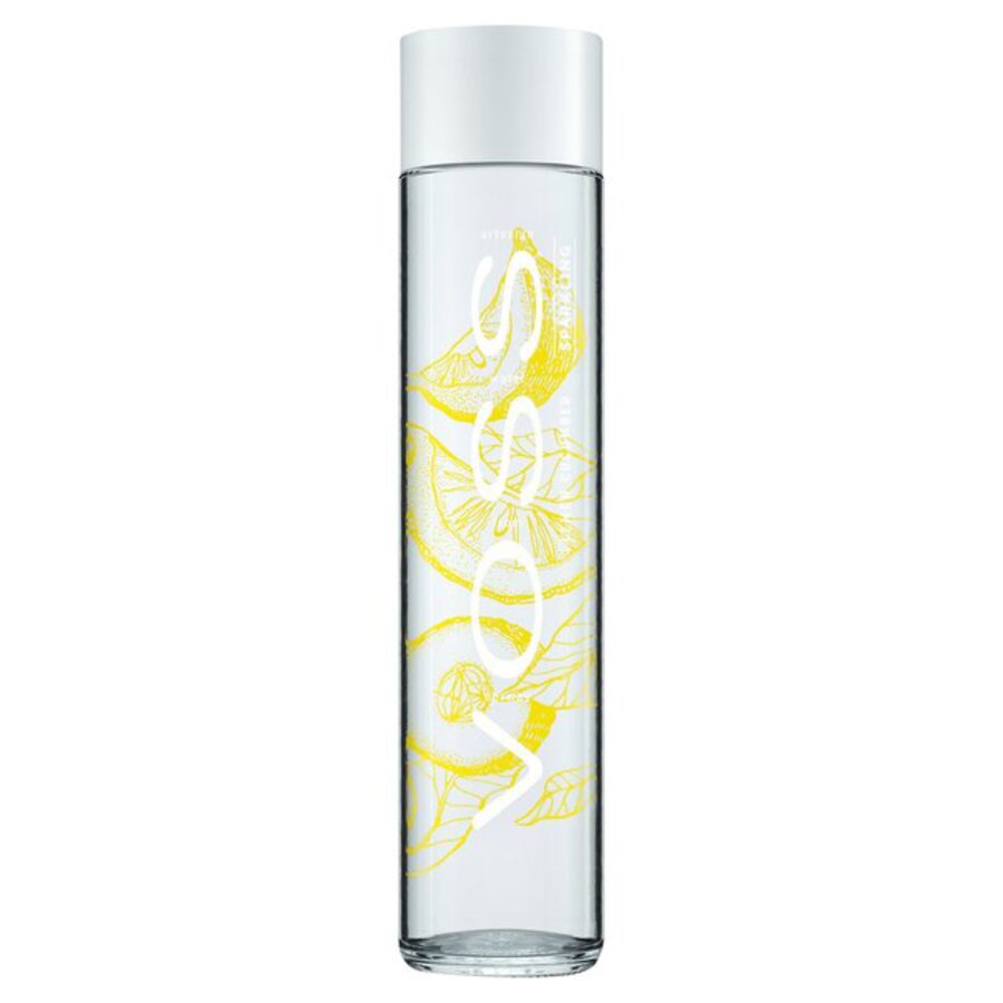VOSS kullsyrevann med sitron & agurk glassflaske 375 ml