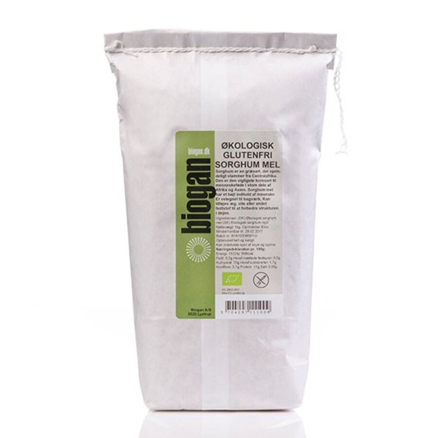 Biogan sorghummel fullkornsmel 1 kg øko