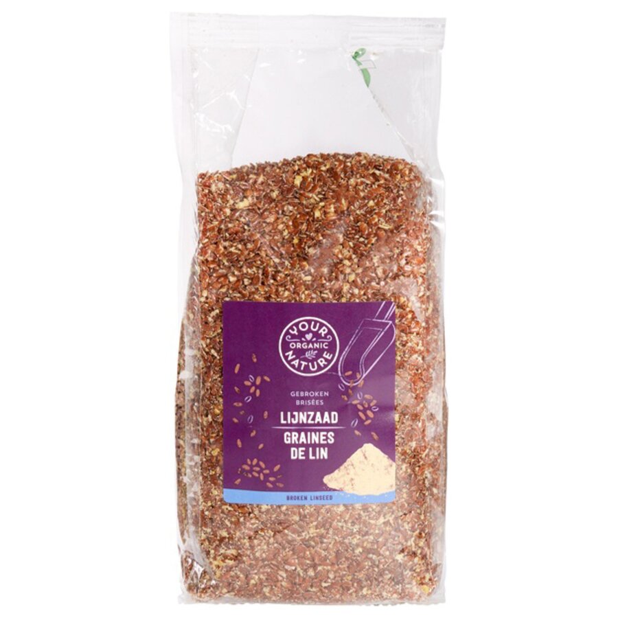 Your Organic Nature knuste linfrø 400 g