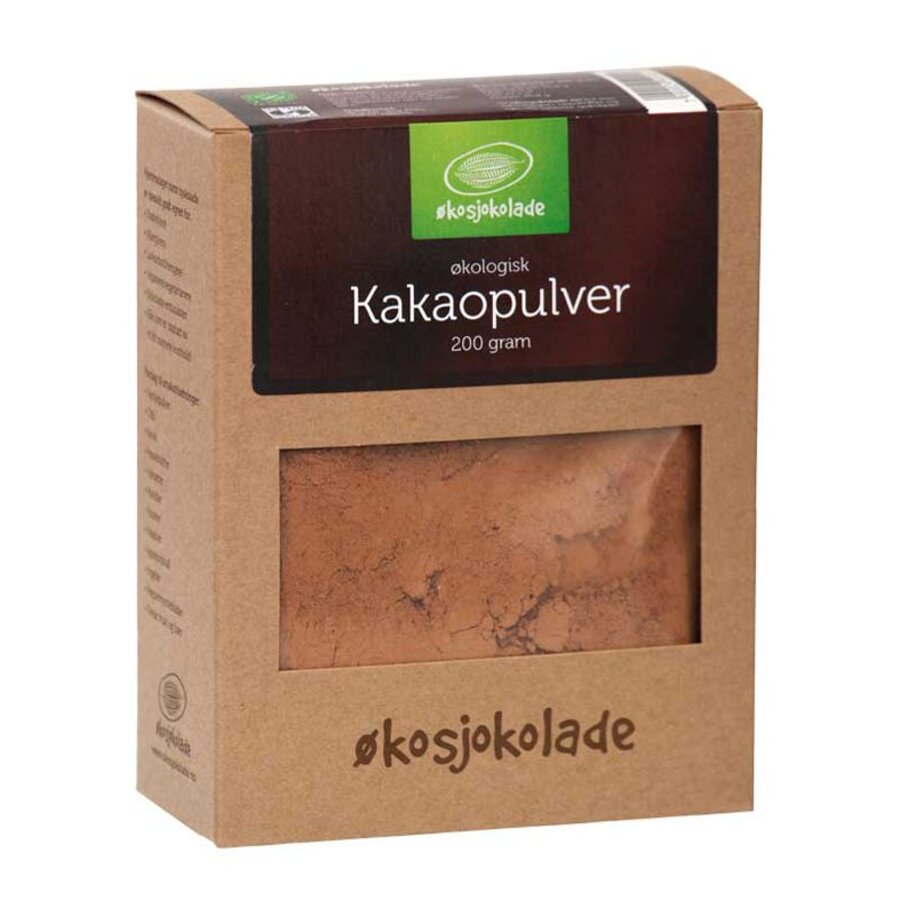Økosjokolade kakaopulver rå 200 gr
