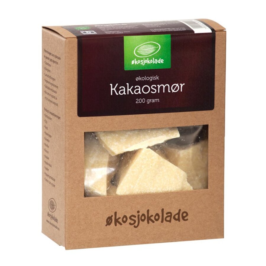 Økosjokolade kakaosmør rå 200 gr