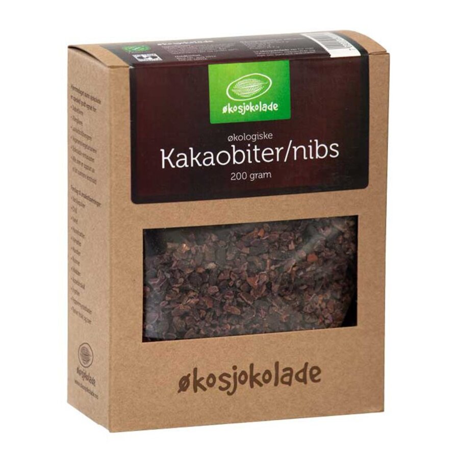 Økosjokolade rå kakaonibs 200 gr