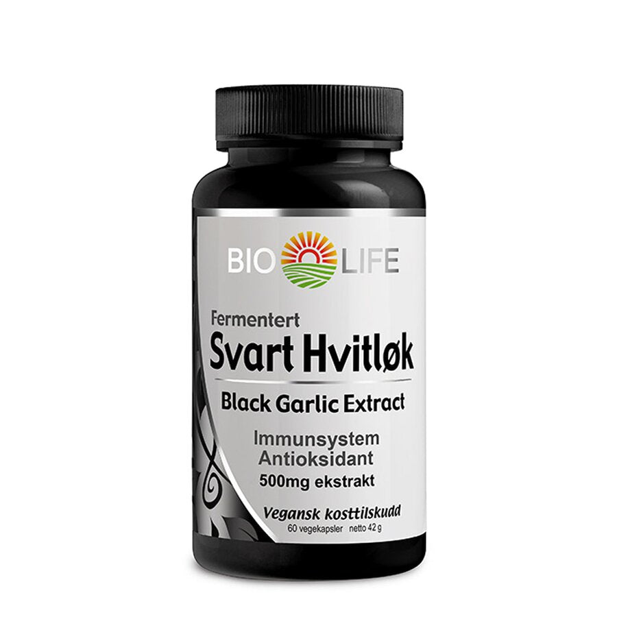 Bio-Life fermentert svart hvitløk 60 kapsler