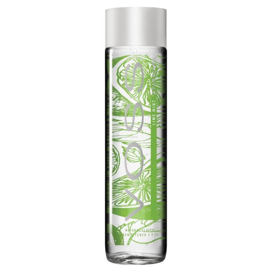 VOSS kullsyrevann med lime & mint 375 ml