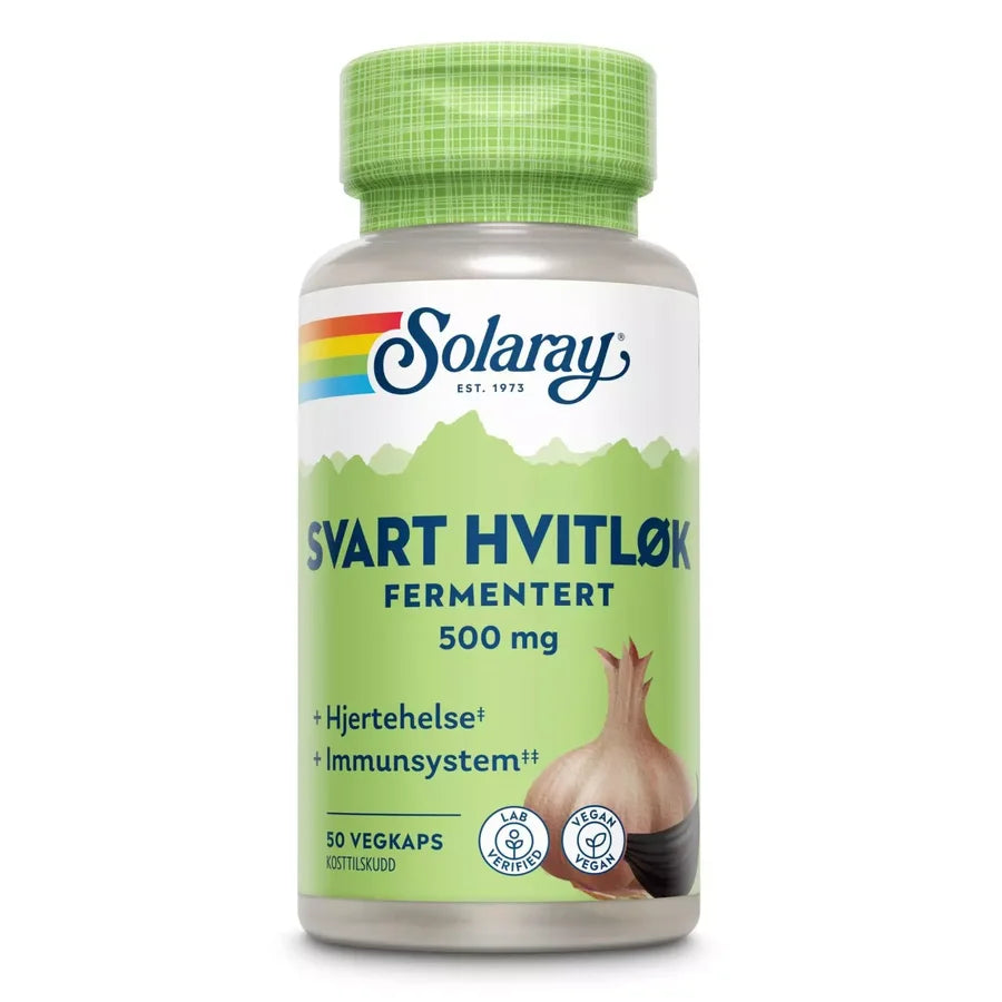 Solaray fermentert svart hvitløk 50 kapsler