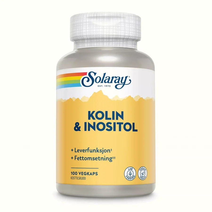 Solaray Kolin & Inositol 100 kapsler