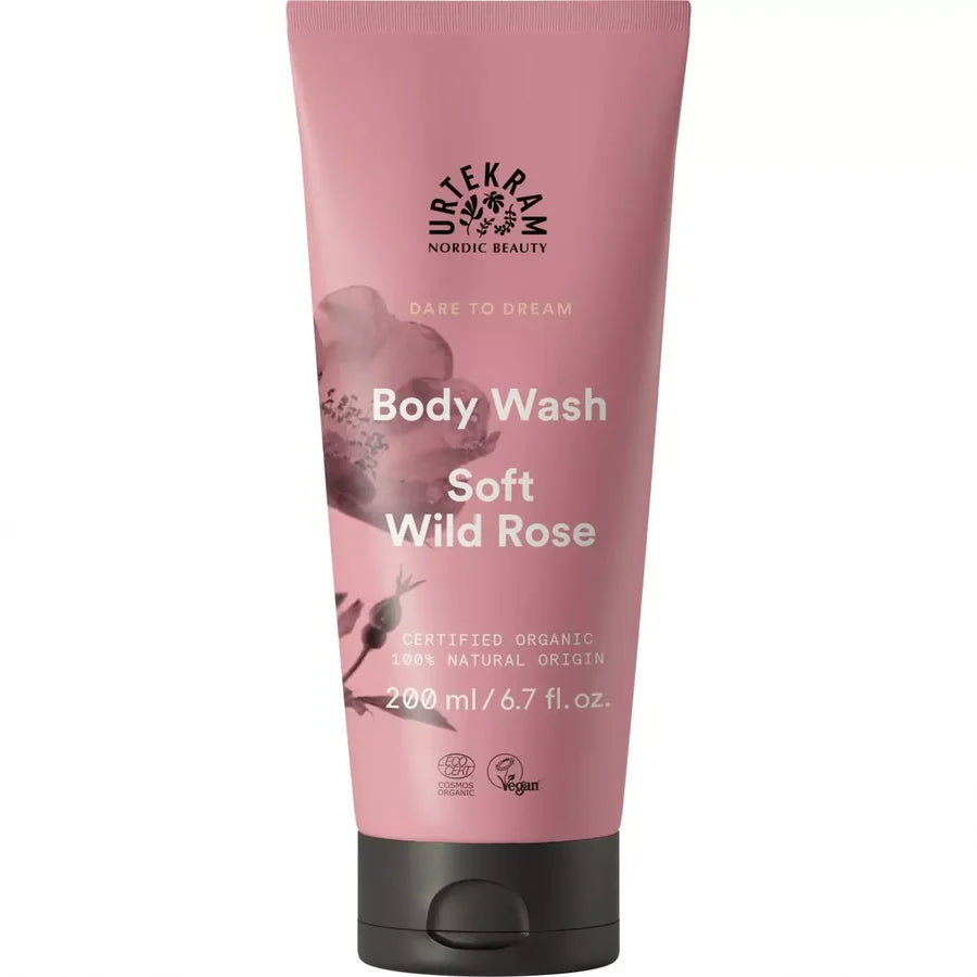 Urtekram Dare To Dream body wash soft wild rose 200 ml