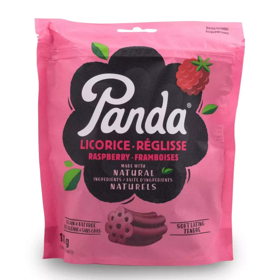 Panda bringebær lakris 200 g