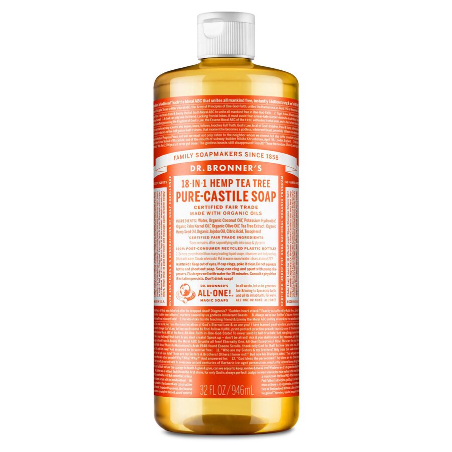 Dr Bronner tea tree såpe 945 ml