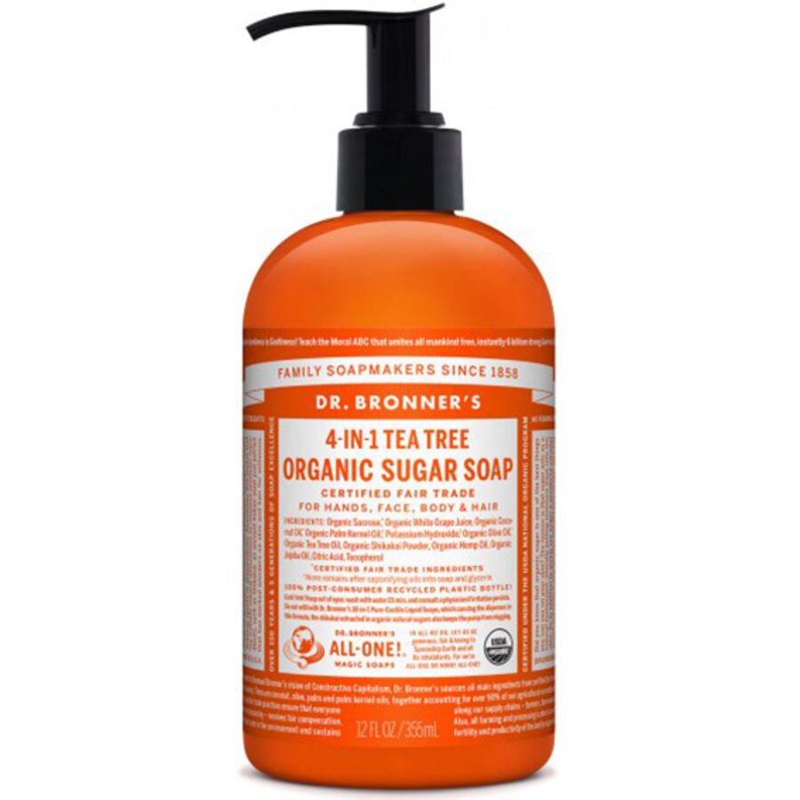 Dr. bronner 4-in-1 hand soap tea tree 355 ml