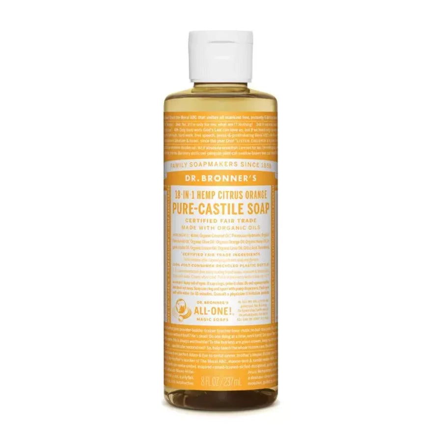 Dr Bronner sitron & appelsin såpe 240 ml