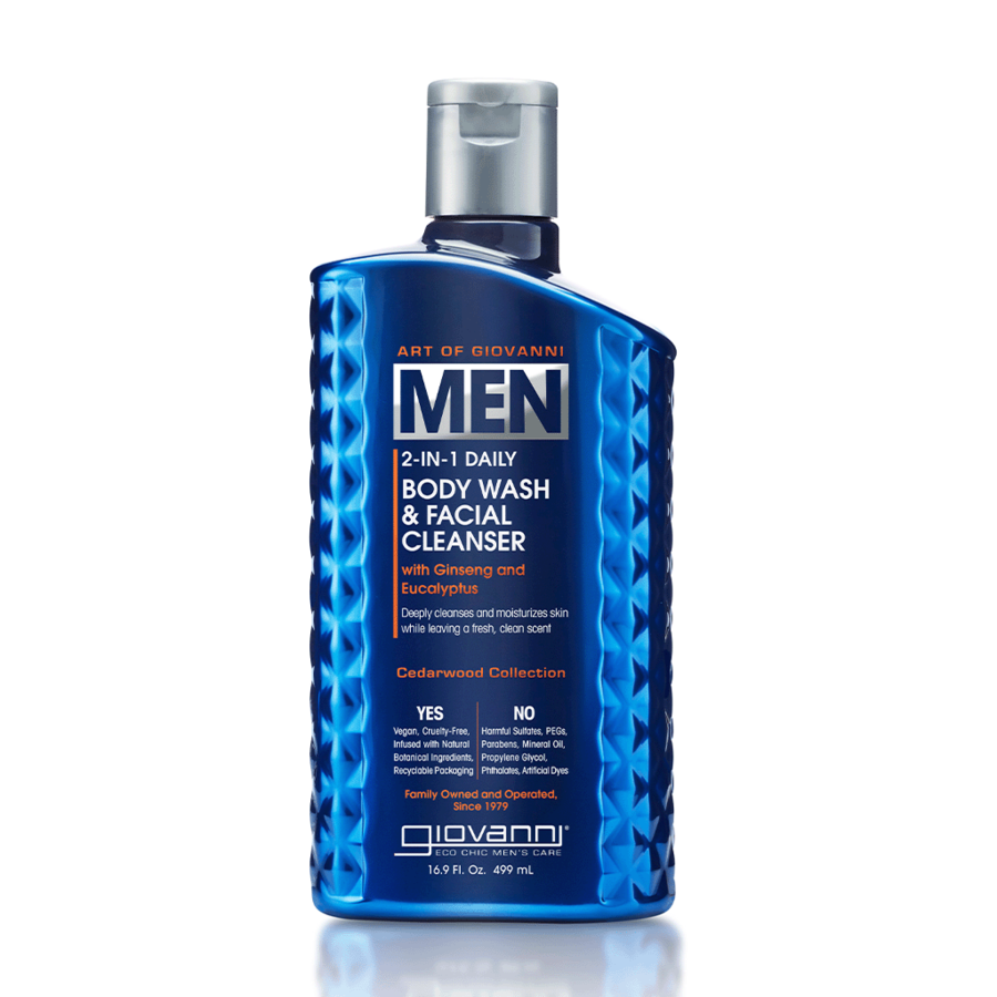 Giovanni 2-i-1 body wash & ansiktsrens for menn 499 ml