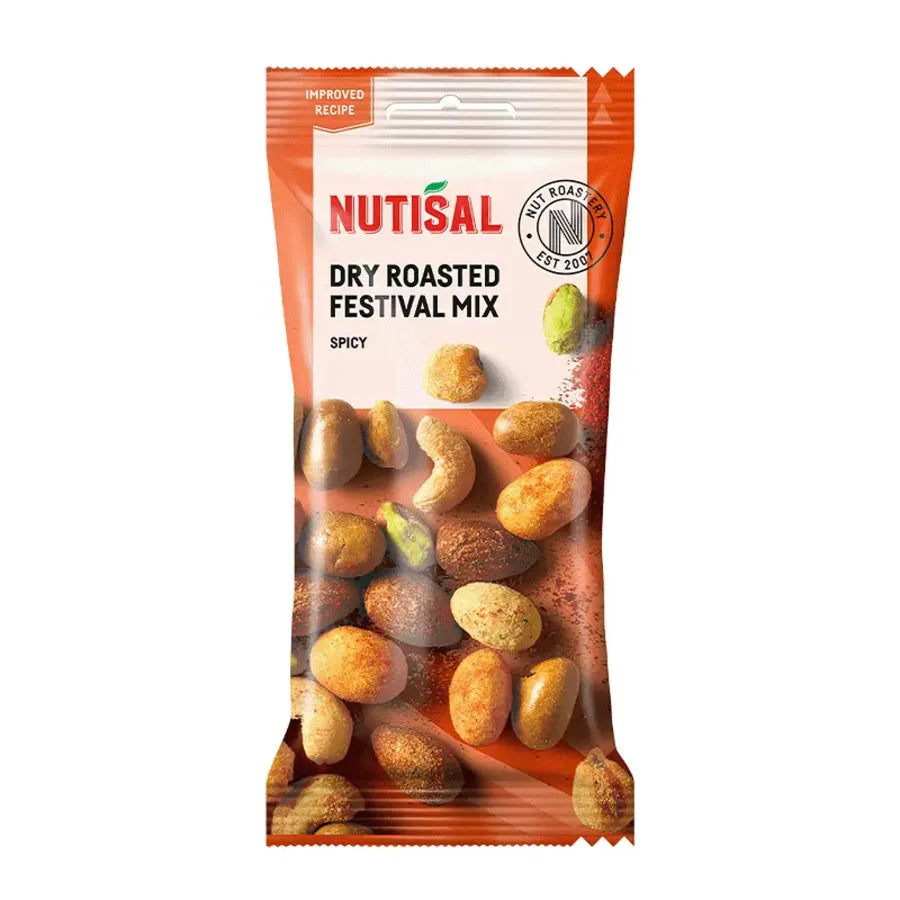 Nutisal nøtter festival mix spicy 60 gr