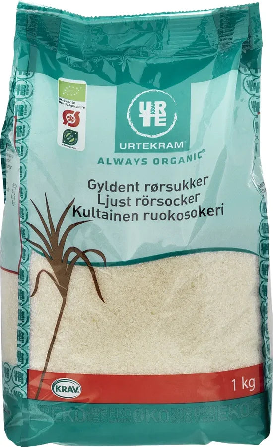 Urtekram gyldent rørsukker 1 kg