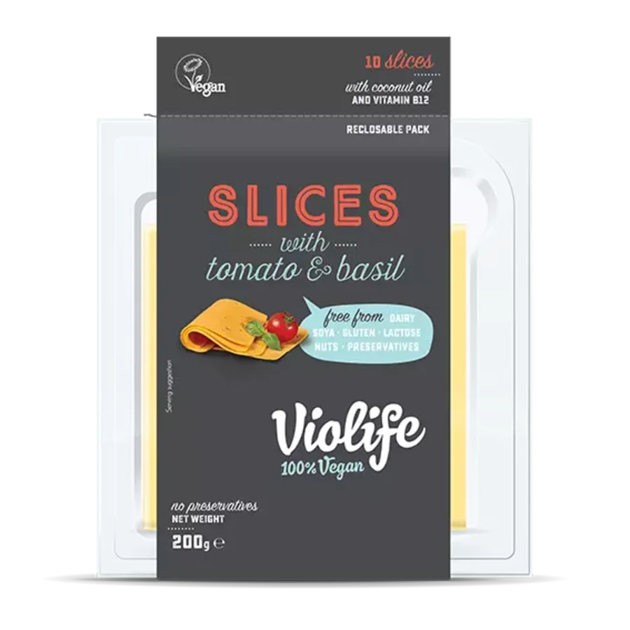 Violaife tomato & basil skivet 200 gr