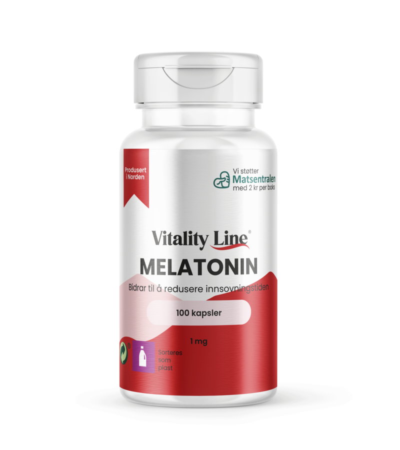 Vitality Line Melatonin 1mg 100 kapsler