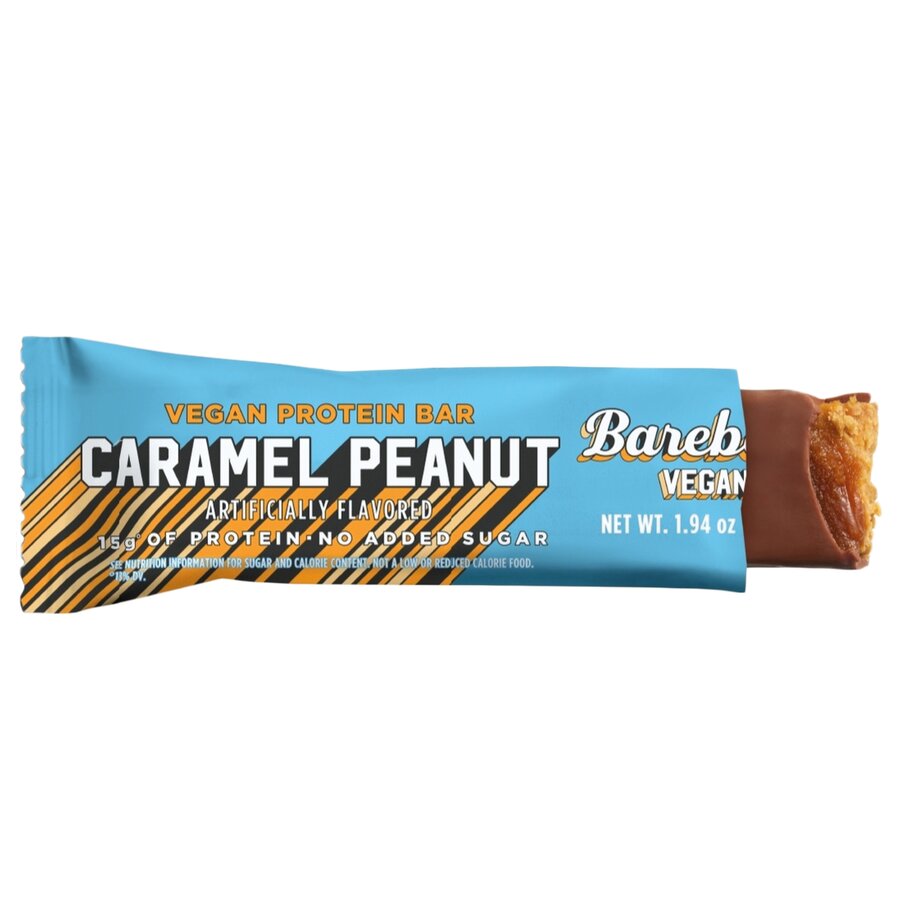 Barebells vegan proteinbar caramel peanut 55 g